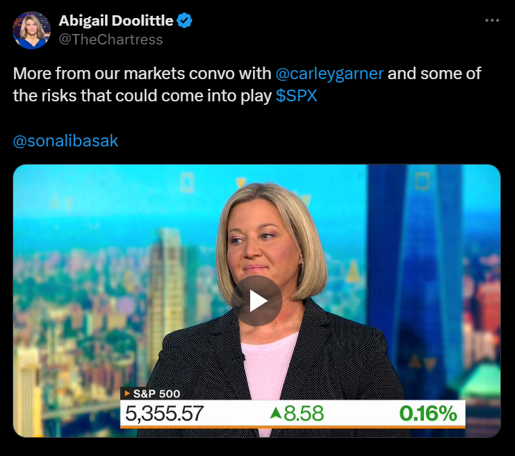 Carley Garner in studio bloomberg television