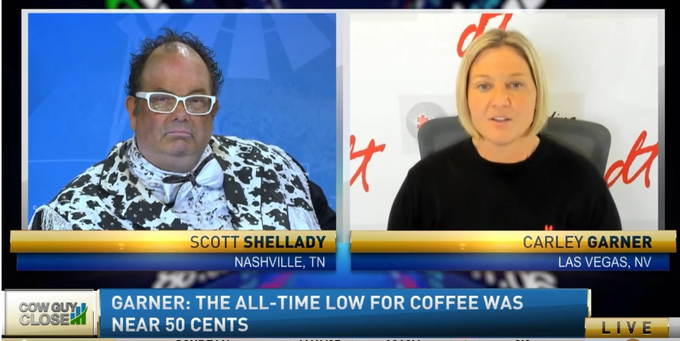 coffee futures cow guy close